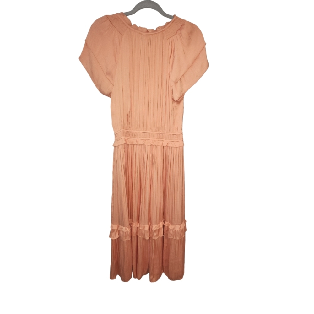 Current Air Orange Flutter Sleeve Midi Dress - Picture 6 of 6